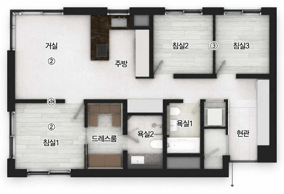 84B 평면도